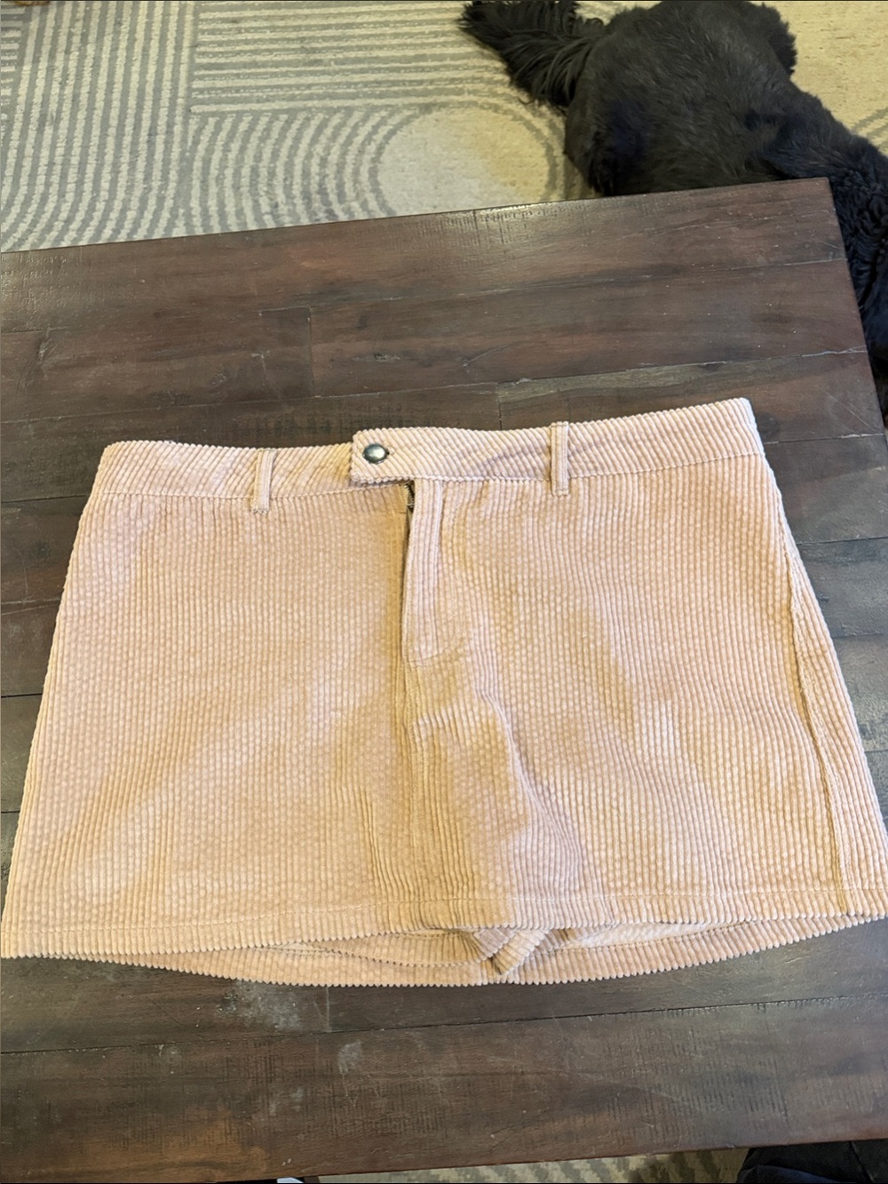 Double Zero Corduroy Mini Skirt